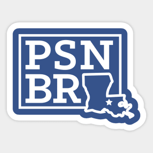 PSN BR State White Sticker